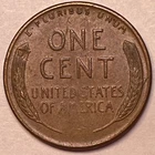 1957-D Foreign Metal Chip Error Lincoln Wheat Cent Extremely Fine XF Coin #20802