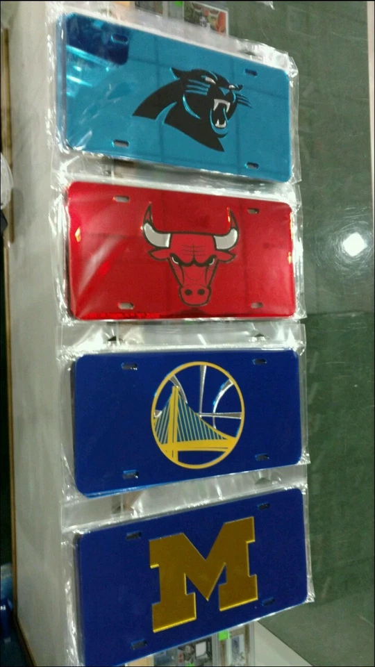 GOLDEN STATE WARRIORS SPECIALTY ACRYLIC CAR LICENSE PLATE NBA RECORD 73 WINS - Image 2 of 2