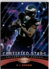 2023 Panini Certified Stars Mirror Orange A.J. Brown #118/149 Philadelphia