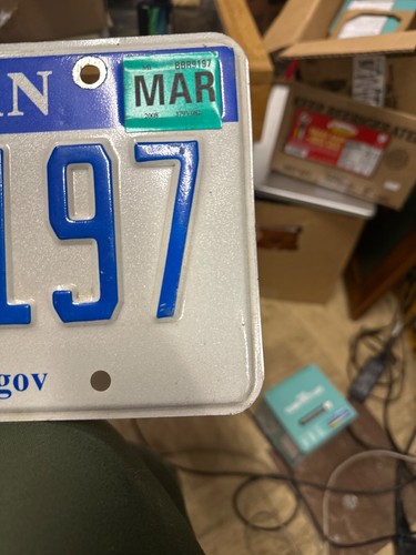 2000s Michigan License Plate BBR 9197 www.Michigan.gov - Picture 6 of 18