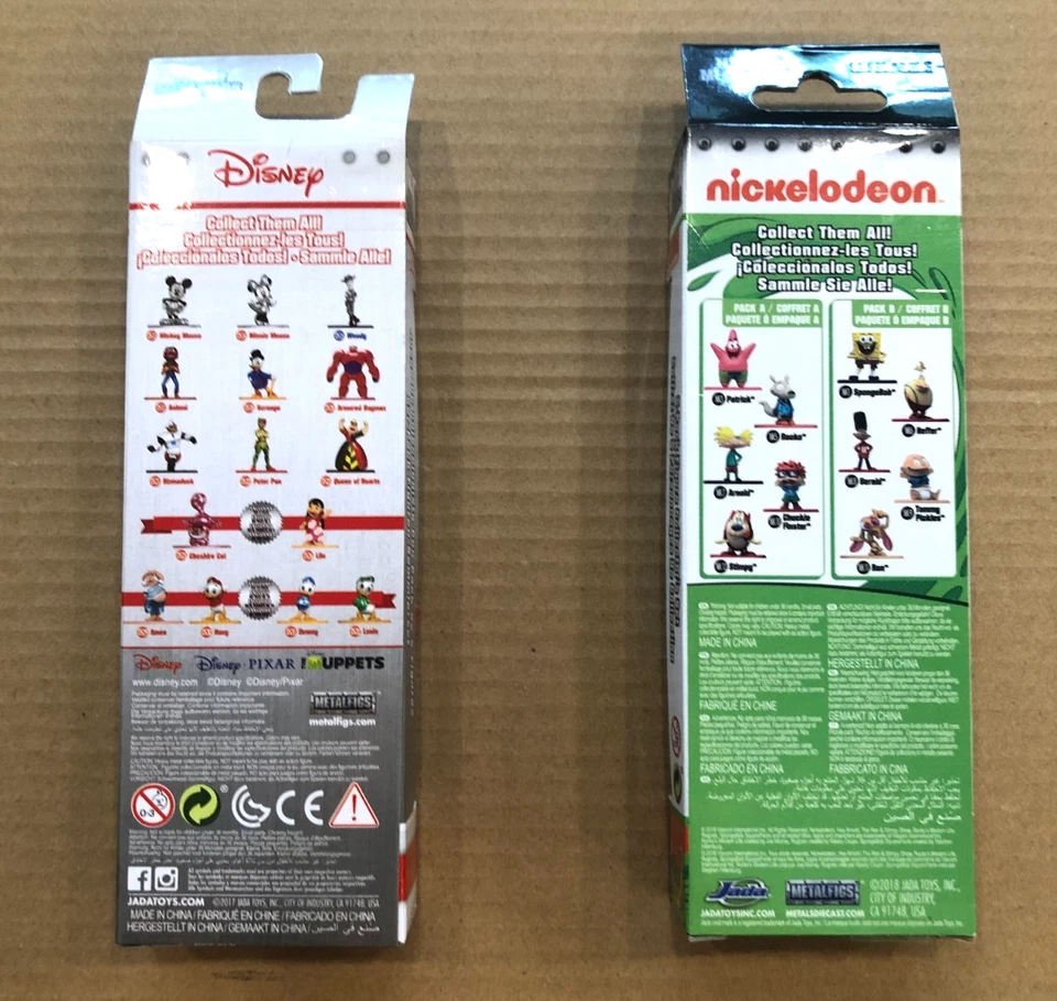 🔥Figuras de metal Jada Nano Disney Nickelodeon - Dos paquetes de 5 Scrooge Bob Esponja Stimpy🔥 Foto 4 de 4