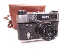 Vintage soviet photo camera FED 5  with industar 50