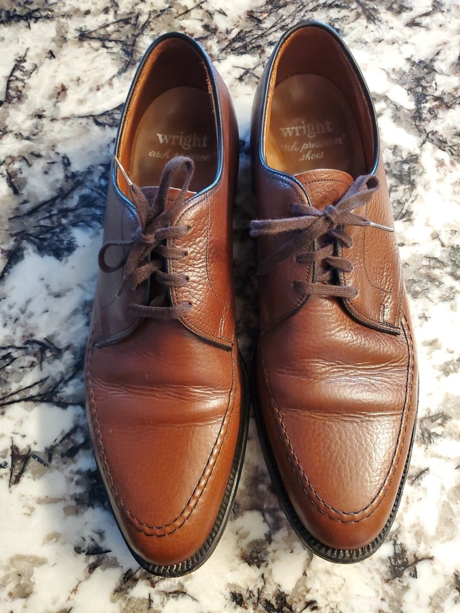 Wright arch Preserver shoes 314 希少 Vtg Wright Arch Preserver Mens Brown Leather Oxford Dress
