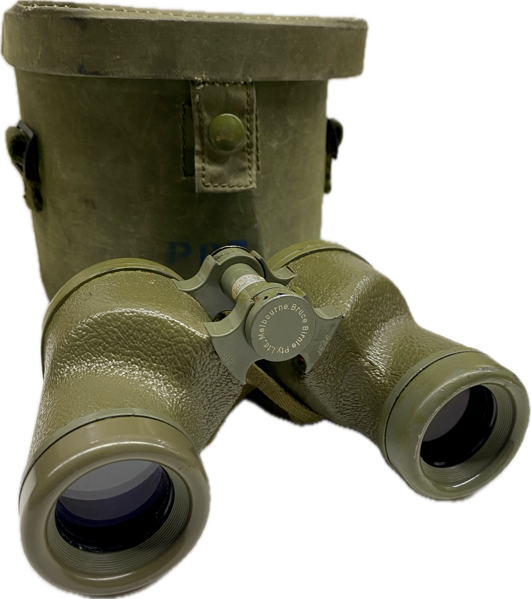 Ex-Australian Army Laser Filtered x 30 Binoculars Pouch Bruce Birnie  Pty Ltd