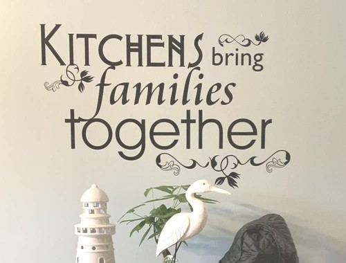 Kitchens bring families together wall sticker | Kitchen wall art decor - Picture 5 of 8