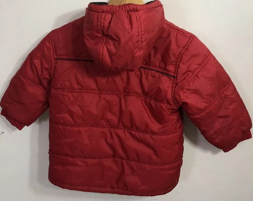 Nike Boys Toddler Red/Black Puffer Polyester Jacket Full Zip Red Size 4 - Picture 8 of 9