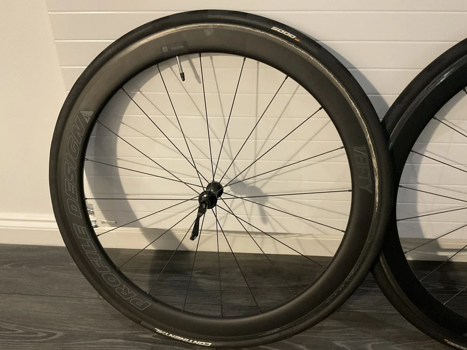 Profile Design Fifty carbon clincher wheelset - Image 3 of 4