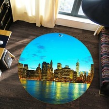 3D City Building Lake NAO3686 Game Rug Mat Elegant Photo Carpet Mat Fay