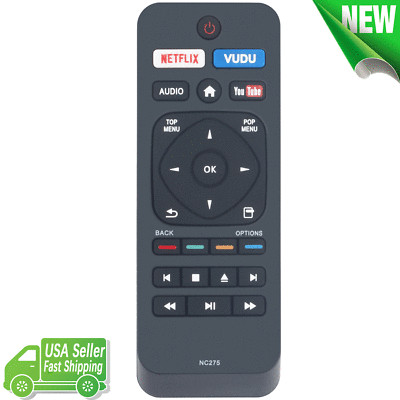 NC275 NC275UH Replace Remote Control for Philips Blu-Ray Disc DVD Player BDP2501