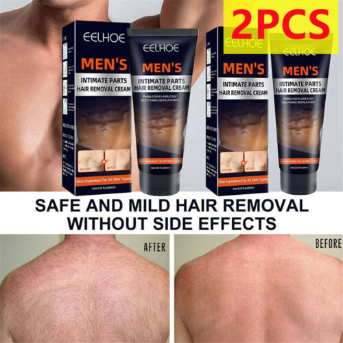 2PCS Mens Intimate Genital Hair Removal Cream for Sensitive Areas Extra  Gentle | eBay