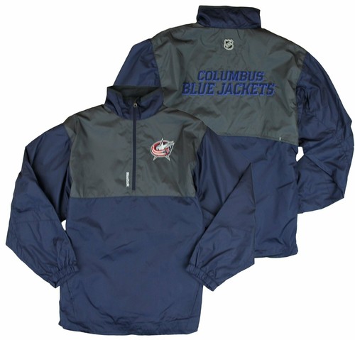 Niebieskie kurtki Reebok NHL Youth Columbus Craftman Hot Jacket - granatowe - Zdjęcie 1 z 7