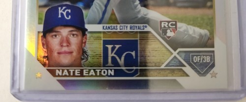 Nate Eaton RC 2023 Topps Serie 2 Lámina Arco Iris Paralelo Kansas City Royals #557 - Imagen 6 de 12