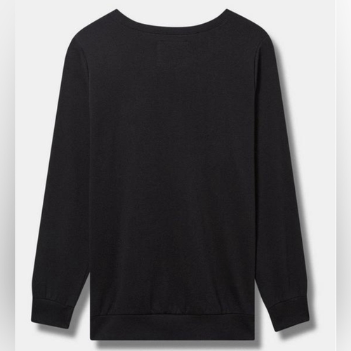 NWT Torrid Plus Size Black Cheap Trick Cozy Fleece Sweatshirt -Size XL - 14-16 - Picture 3 of 7