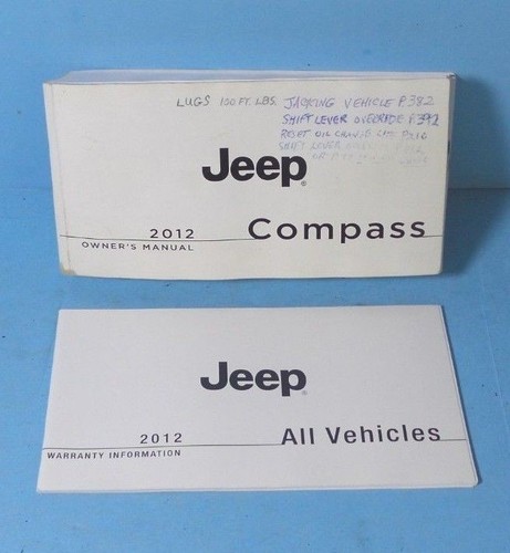 12 2012 Jeep Compass owners manual ACTUAL 486 PAGES MANUAL - 第 1/1 張圖片