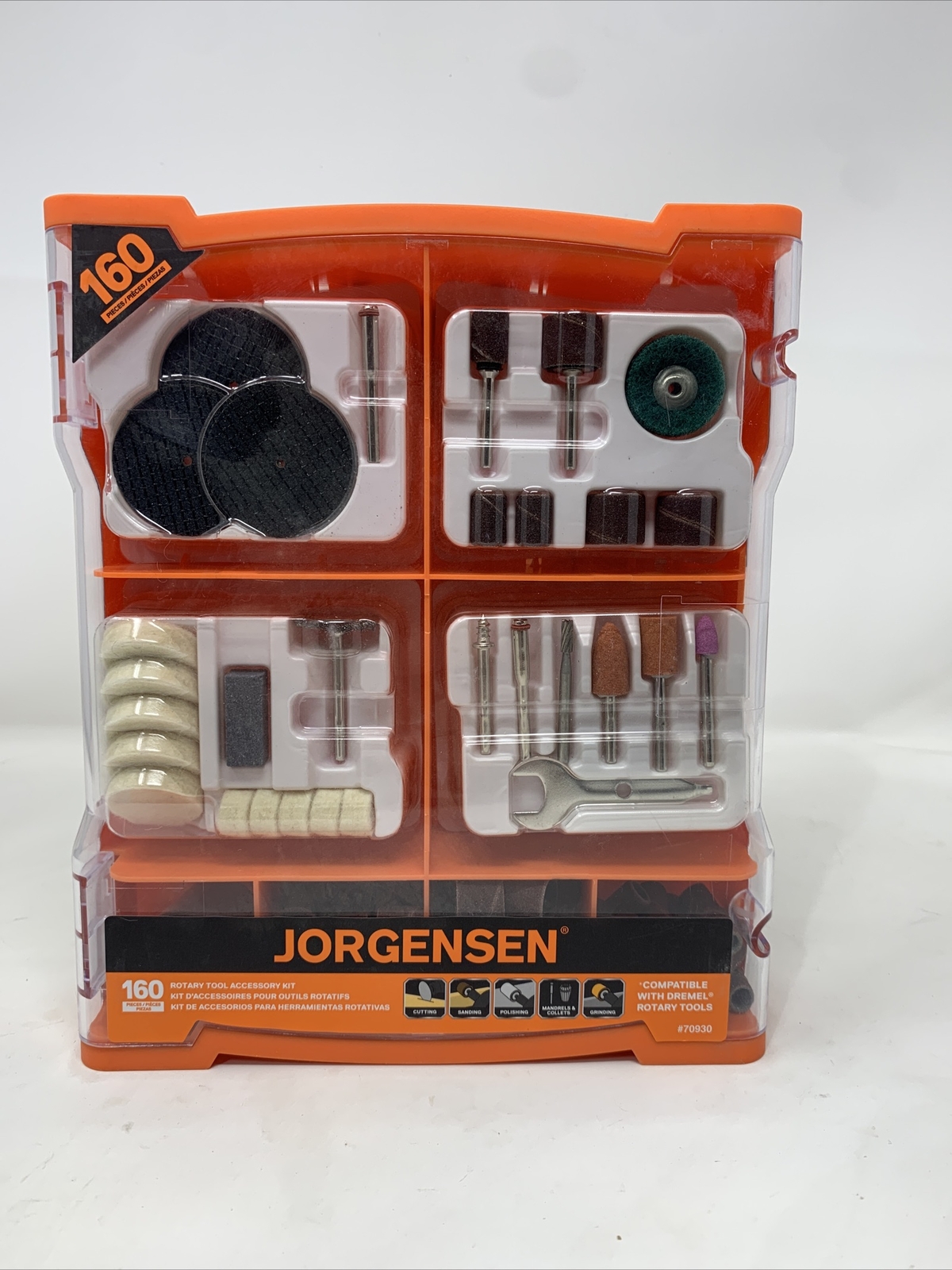 Brand New 160 Piece Rotary Tool Accessory Kit w/Case Dremel