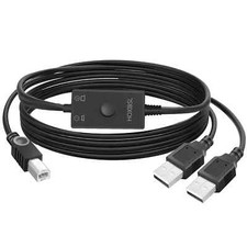 Printer Cable Splitter 2 In 1 Outprinter Splitter For Two Computerssuitable For