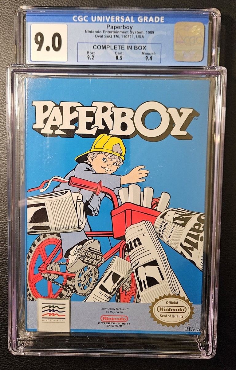 Paperboy Nintendo NES Complete in Box CGC 9.0 | eBay