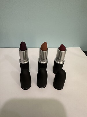 MAC Powder Kiss Lipstick 0.1oz Pick Your Shade New In Box 100% Original