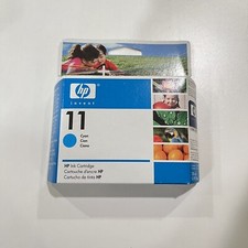 HP 11 C4836A Genuine Cyan Ink Cartridge FREE SHIPPING  NEW 
