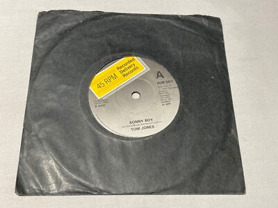 Tom Jones - Sonny Boy - Vinyl Record 7'' Single - 1981 Recorded Delivery  RDR 007
