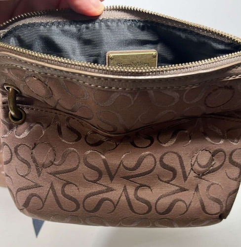 Simply Vera Wang Taupe Tote & Wristlet/Wallet Magnetic FoldOver Clutch READ - Picture 12 of 24