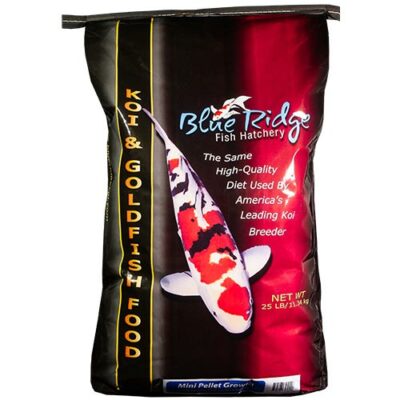 Blue Ridge Mini Pellet Growth Koi & Goldfish Pond Fish Food 25 lb.