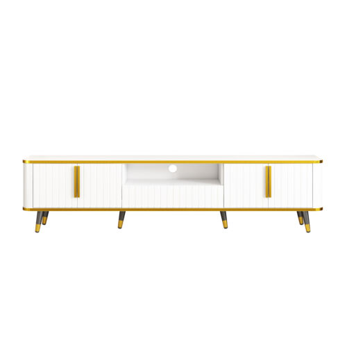 Minimalism TV Stand Open Storage Shelf for TVs Up To 85" Entertainment Center - Picture 3 of 11