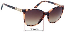 SFx Replacement Sunglass Lenses fits Bvlgari 8145-B - 55mm Wide