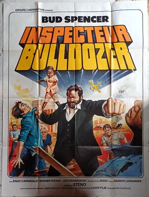 Kino Plakat Film INSPEKTOR BULLDOZER - 120 x 160 cm Bud Spencer 1977