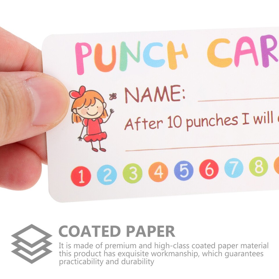 50 Pcs Children Reward Accessory Adorable Name Cards Kawai Name Cards