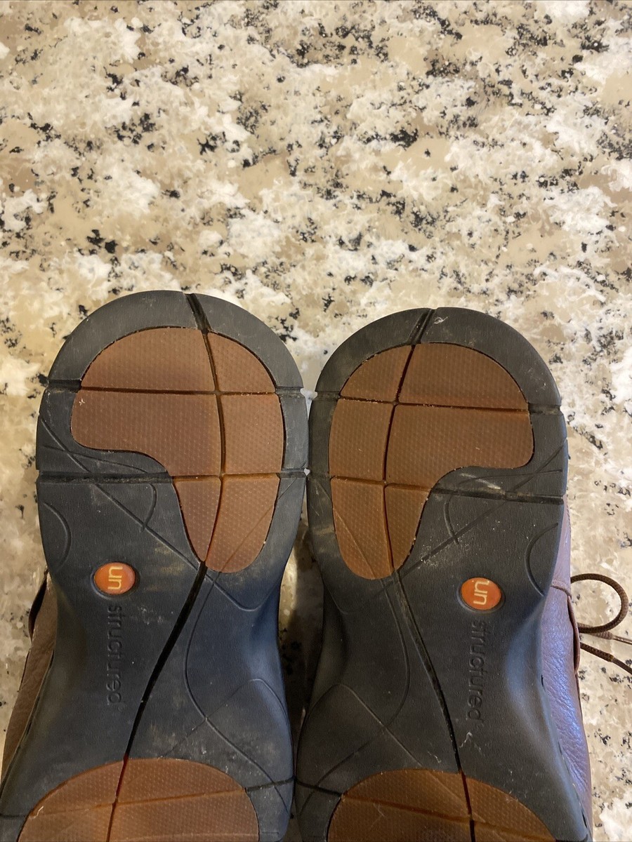 Clarks Unstructured Un.Bend Oxford Brown Leather Casual  display picture 1