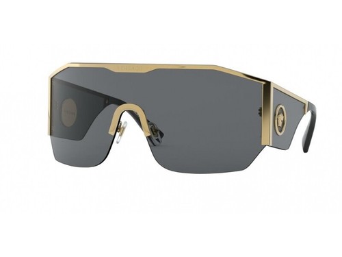 Versace Occhiali da Sole VE2220 100287 GOLD Oro grigio Uomo | eBay