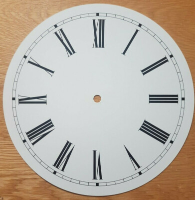 NEU - 10 Zoll Zifferblatt Gesicht - cremefarbene antike Oberfläche 254 mm römische Nummer - DL30