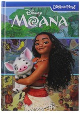 Disney Moana Look and Find Book Hardcover (PiKids Media) Phoenix Internat - GOOD