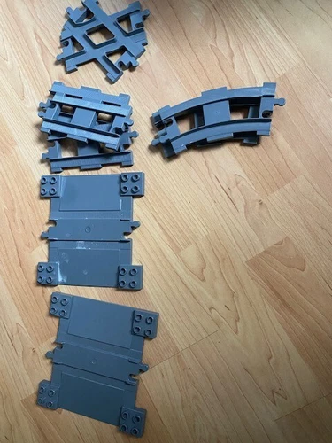 Lego Duplo Eisenbahn Schienen Gebogene Gerade Weiche 10882 8 Teile Artikelzusta
