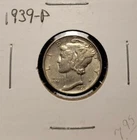 1939-P Mercury Dime 90% Silver Free Shipping