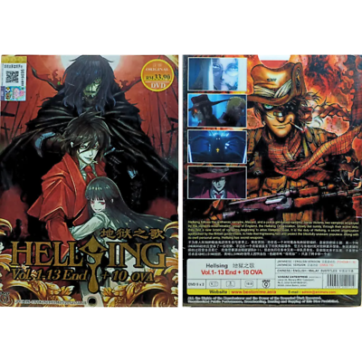 Hellsing (1-13 End + 10 OVA) Complete TV Series DVD Anime [English