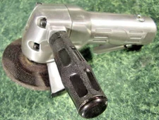 4" AIR ANGLE WHEEL GRINDER / SANDER Tool with Side Handle and wheel sand grind