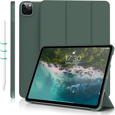 iPad Pro 11'' Case 4th/3rd/2nd/1st Gen Soft TPU Cover Auto Wake Green