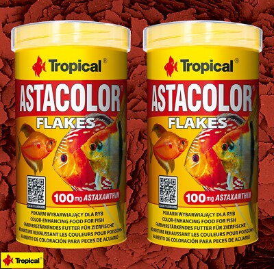 Tropical Astacolor 2x 500ml Fischfutter Diskus  Aquarium Sparpack
