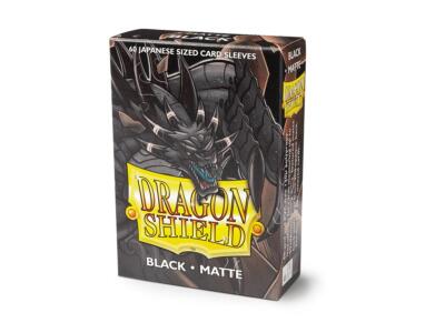 Dragon Shield Japanese Size Sleeves - Black (60 Matte Kartenhüllen) NEU & OVP!