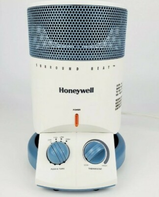 Honeywell HZ-2200 360 White Light Blue Mini Heater Tower Tested 92926340971  | eBay