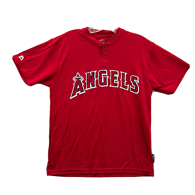 New Majestic Los Angeles Angels Shirt Boys Large Red MLB New Majestic Los Angeles Angels Shirt Boys Large Red MLB