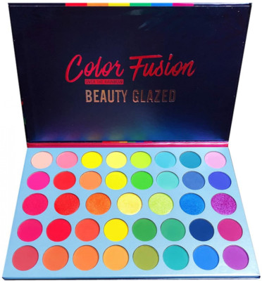 Beauty glasiert 39 Farben Lidschatten Pulver Palette Glitzer glänzend golden... 