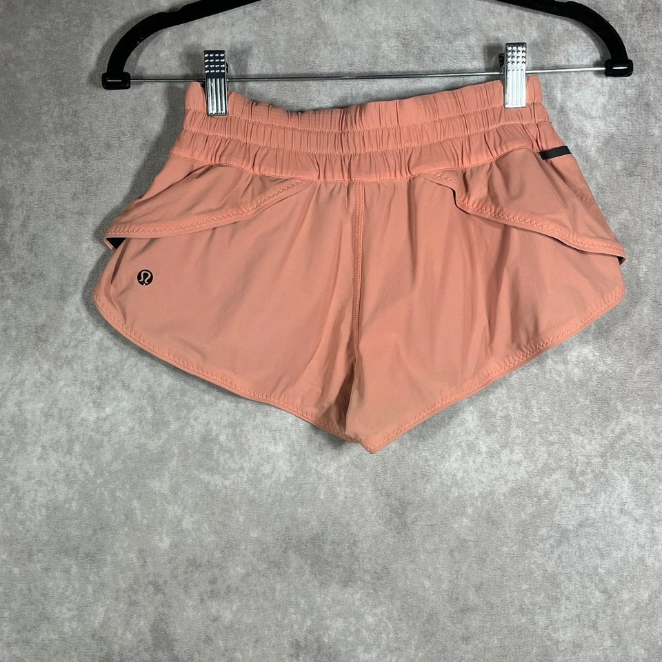Pantalones Cortos Lululemon Water Surf Para Mujer 2 Ciruela Melocotón Azul Naval Reversible Gimnasio Correr Foto 4 de 4