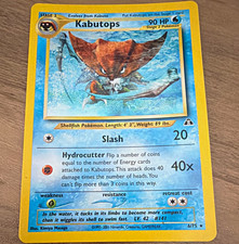 Nintendo Pokémon TCG Neo Discovery Kabutops 6/75 Holo Rare 2001 English on eBay