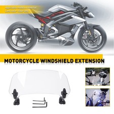 Motorcycle Windshield Deflector Clip Wind On screen Extension Spoiler Universal