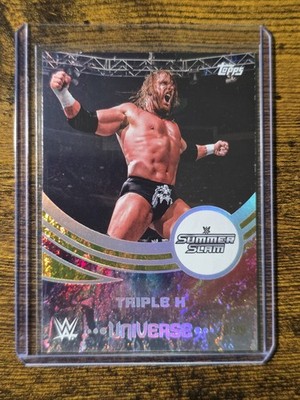 2025 Topps WWE Universe #272 Triple H Gold Stone /99 Summerslam Variation