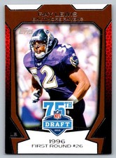 2010 Topps Draft 75th Anniversary  Ray Lewis 75DA-2