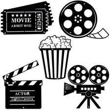 Movie Theater Home Room Decoration - 5 Pieces